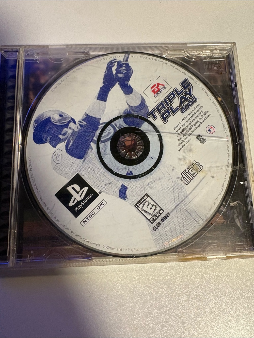 Sony Triple Play 2000 Game Disc - White and Blue Artwork
